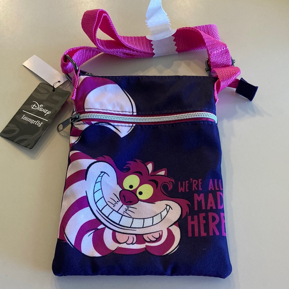 Loungefly Disney Alice In Wonderland Cheshire Cat Crossbody Bag